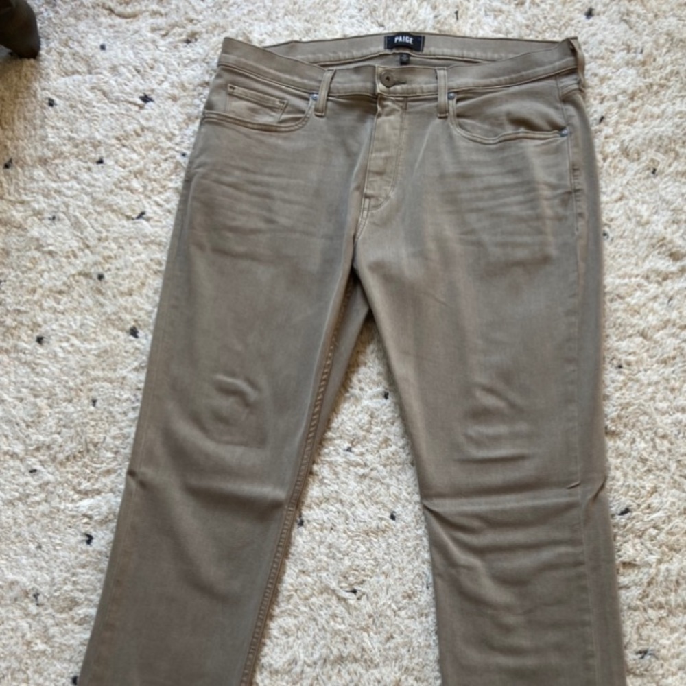 PAIGE Men’s Federal Jeans - Size 36; Vintage Mushroom; Barely worn
